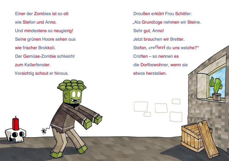 Produktbild: Minecraft Silben-Geschichte: Abenteuer &ndash; bis die Schule wackelt!