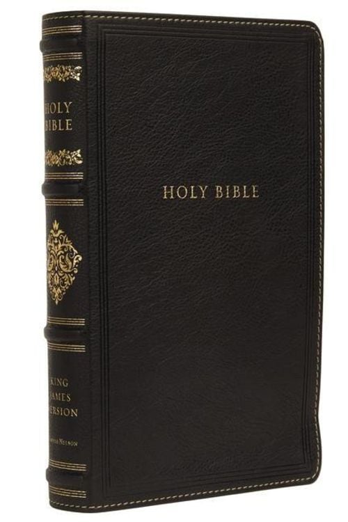 Produktbild: Kjv, Sovereign Collection Bible, Personal Size, Leathersoft, Black, Red Letter Edition, Comfort Print