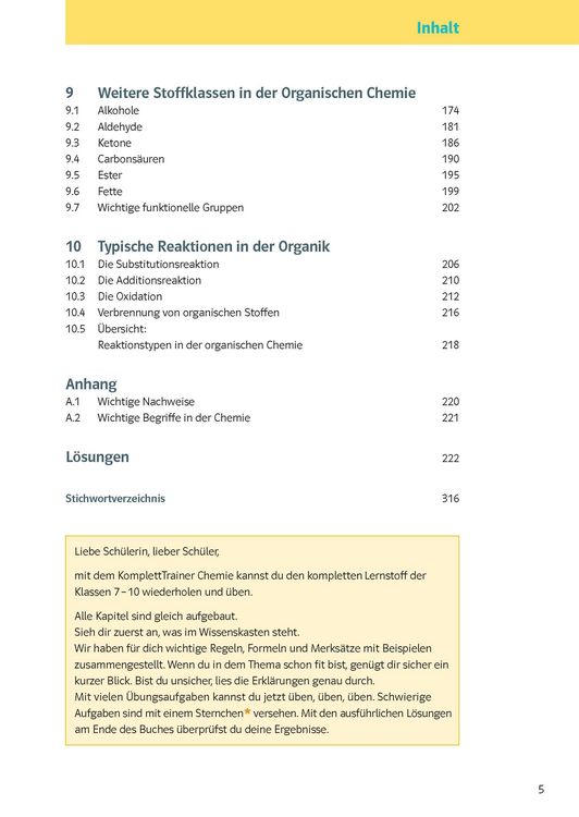 Produktbild: KomplettTrainer Gymnasium Chemie 7. - 10. Klasse