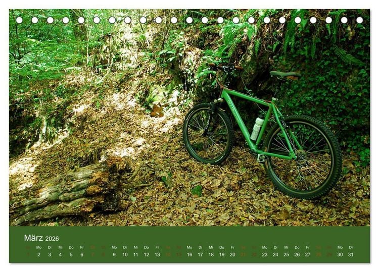 Produktbild: Mit dem Fahrrad durch 2026 (Tischkalender 2026 DIN A5 quer), CALVENDO Monatskalender