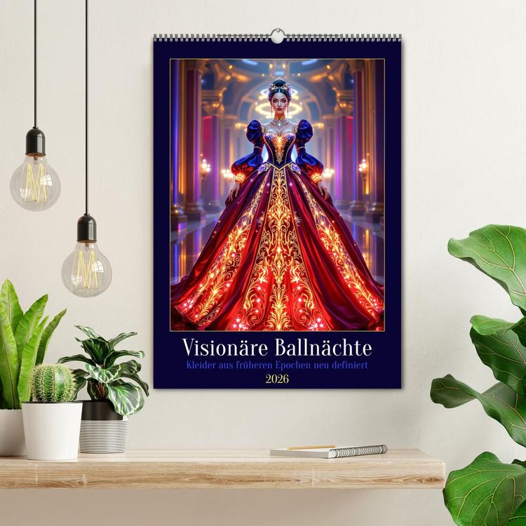 Produktbild: Vision&auml;re Balln&auml;chte (Wandkalender 2026 DIN A2 hoch), CALVENDO Monatskalender