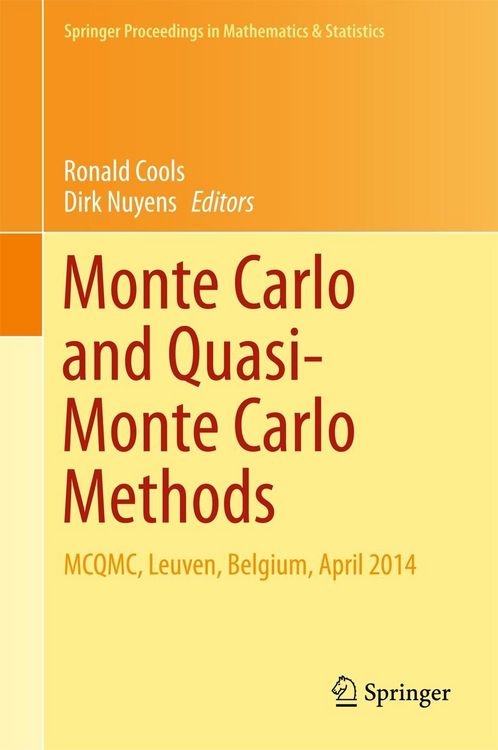 Produktbild: Monte Carlo and Quasi-Monte Carlo Methods