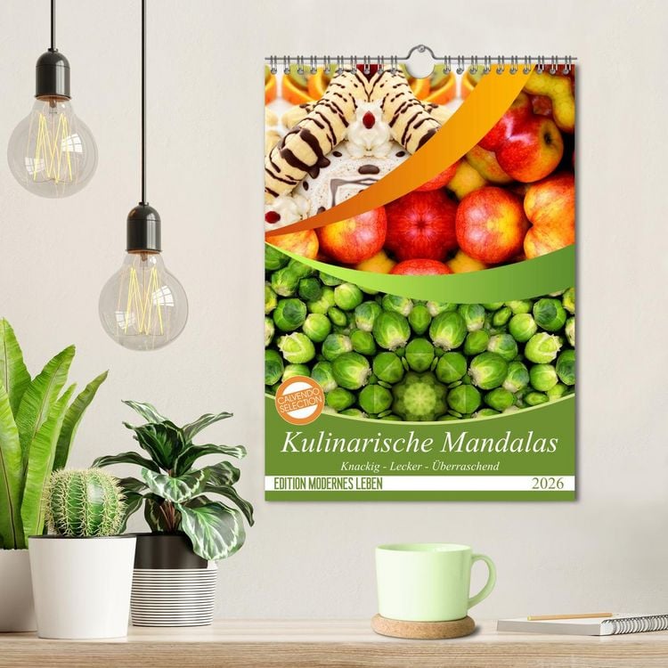 Produktbild: Kulinarische Mandalas (Wandkalender 2026 DIN A4 hoch), CALVENDO Monatskalender