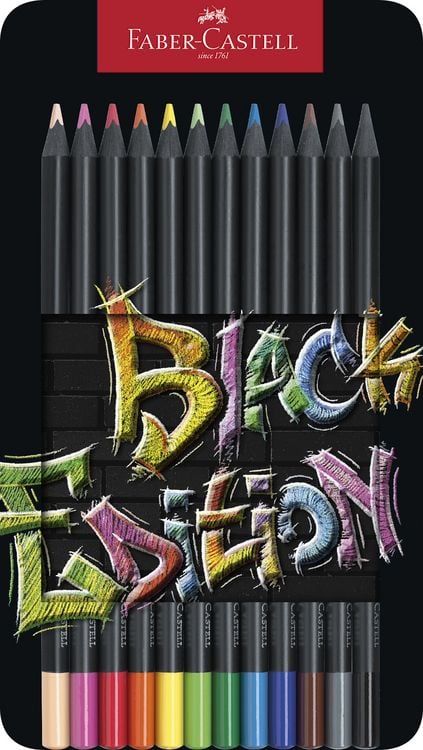 Produktbild: Faber-Castell Buntstifte Black Edition 12er Set