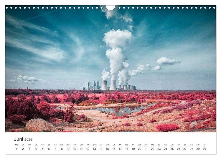 Produktbild: Cottbus und seine Umgebung in Infrarot (Wandkalender 2026 DIN A3 quer), CALVENDO Monatskalender