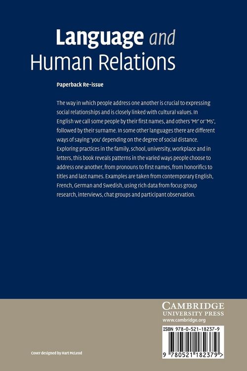 Produktbild: Language and Human Relations