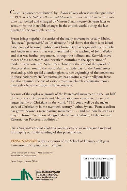 Produktbild: The Holiness-Pentecostal Tradition