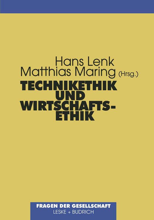 Produktbild: Technikethik und Wirtschaftsethik