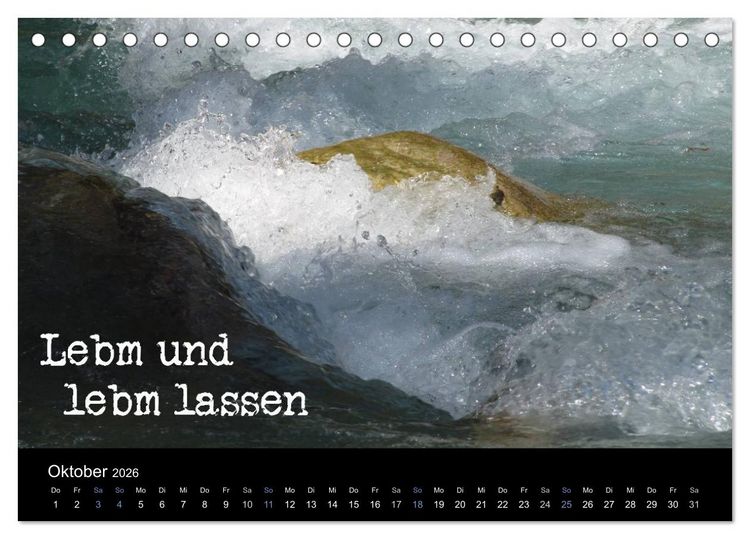 Produktbild: Baierische Lebensweisheiten (Tischkalender 2026 DIN A5 quer), CALVENDO Monatskalender