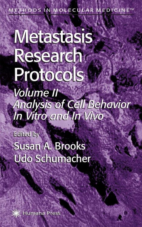 Produktbild: Metastasis Research Protocols