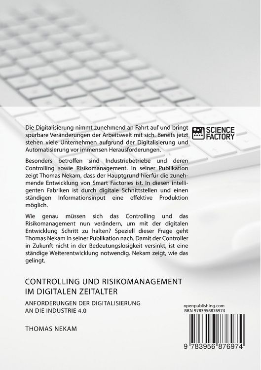 Produktbild: Controlling und Risikomanagement im digitalen Zeitalter. Anforderungen der Digitalisierung an die Industrie 4.0