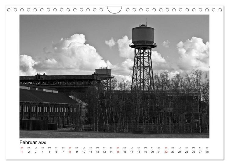 Produktbild: Bochum Black and White (Wandkalender 2026 DIN A4 quer), CALVENDO Monatskalender