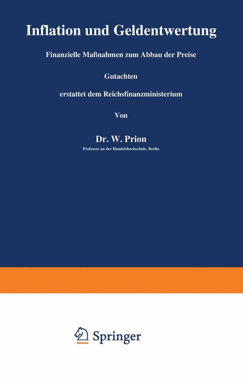 Produktbild: Inflation und Geldentwertung