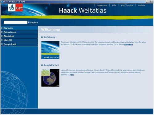 Produktbild: Haack-Weltatlas. Mit Arbeitsheft u. CD-ROM