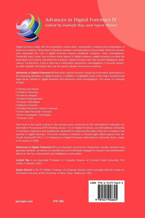 Produktbild: Advances in Digital Forensics IV