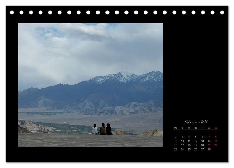 Produktbild: Ladakh, Berge und Spruchweisheiten (Tischkalender 2026 DIN A5 quer), CALVENDO Monatskalender