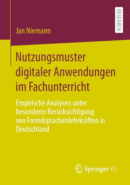 Produktbild: Nutzungsmuster digitaler Anwendungen im Fachunterricht
