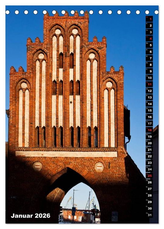 Produktbild: Zauberhaftes Wismar (Tischkalender 2026 DIN A5 hoch), CALVENDO Monatskalender