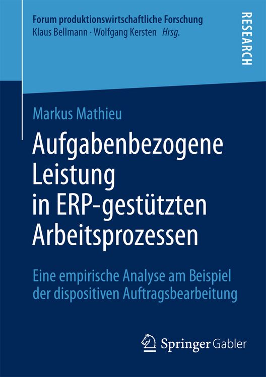 Produktbild: Aufgabenbezogene Leistung in ERP-gest&uuml;tzten Arbeitsprozessen