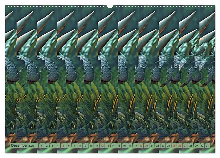 Produktbild: Magische Bilder - fantastische Stereogramme (Wandkalender 2026 DIN A2 quer), CALVENDO Monatskalender