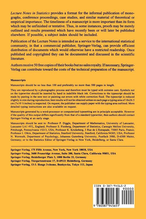 Produktbild: Statistical Modelling