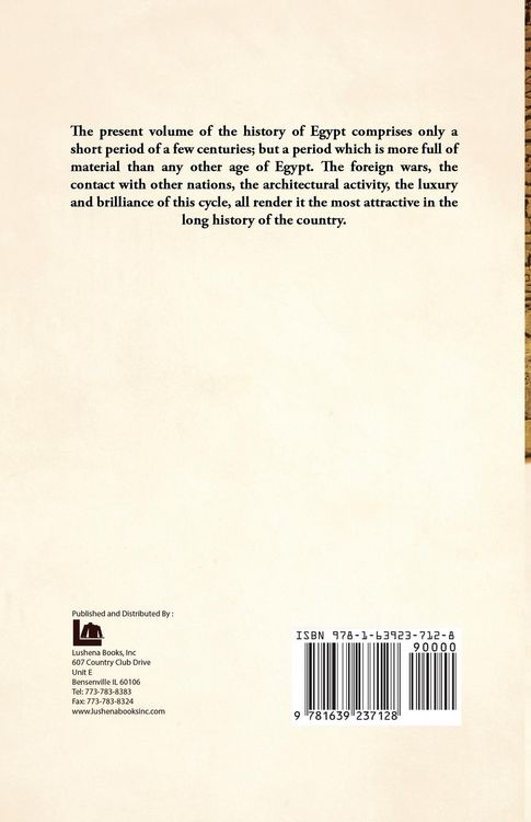 Produktbild: A History of Egypt During the Xviith and Xviiith Dynasties Volume 2