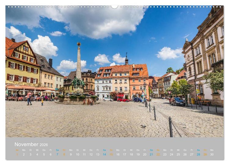 Produktbild: Kulmbach - zu F&uuml;&szlig;en der Plassenburg (Wandkalender 2026 DIN A2 quer), CALVENDO Monatskalender
