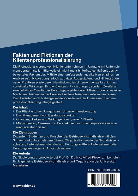 Produktbild: Fakten und Fiktionen der Klientenprofessionalisierung