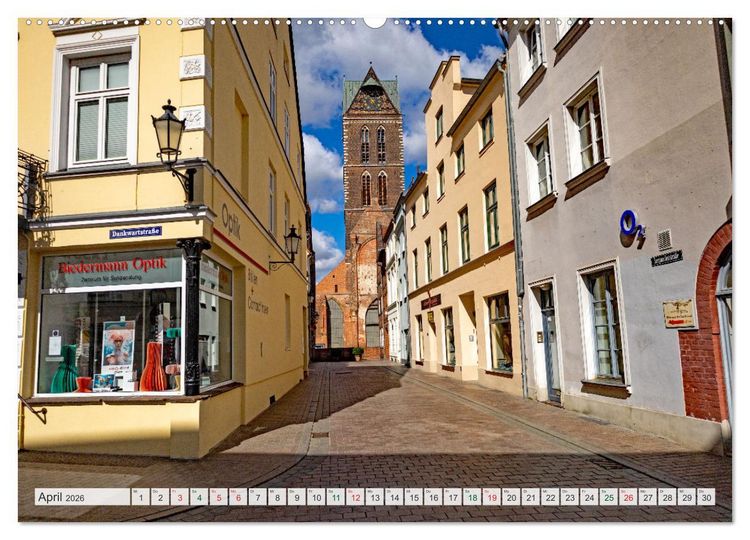 Produktbild: Wismar &ndash; Eine Hansestadt mit Charme (hochwertiger Premium Wandkalender 2026 DIN A2 quer), Kunstdruck in Hochglanz
