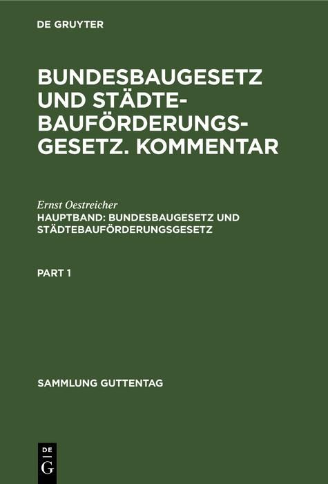 Produktbild: Bundesbaugesetz und St&auml;dtebauf&ouml;rderungsgesetz