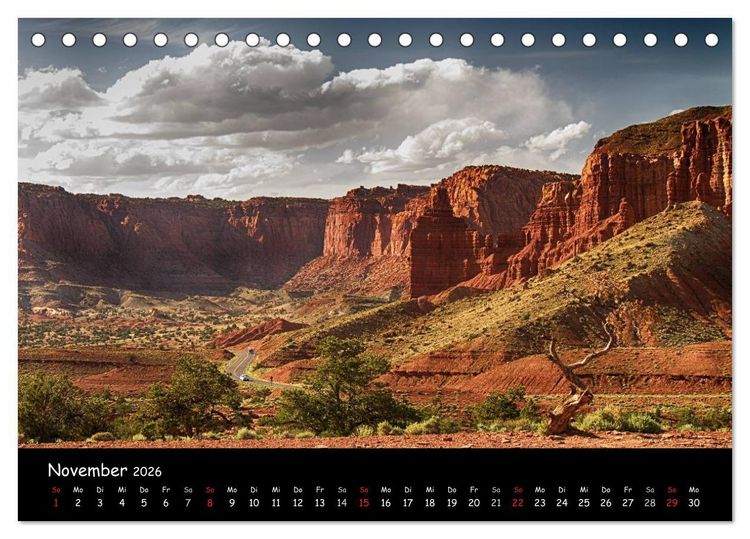 Produktbild: Traumlandschaften im Westen der USA (Tischkalender 2026 DIN A5 quer), CALVENDO Monatskalender
