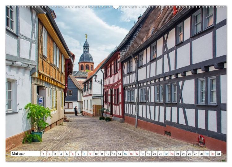 Produktbild: Seligenstadt - Die Stadt mit Geschichte und Flair (hochwertiger Premium Wandkalender 2027 DIN A2 quer), Kunstdruck in Hochglanz
