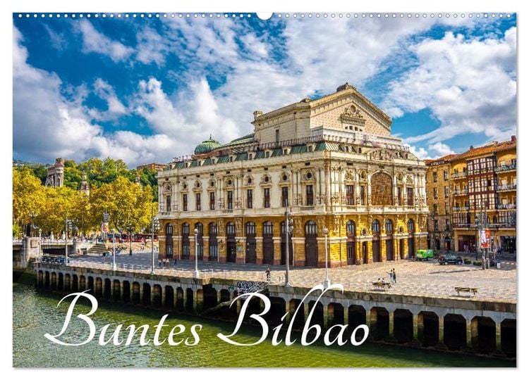 Produktbild: Buntes Bilbao (Wandkalender 2027 DIN A2 quer), CALVENDO Monatskalender