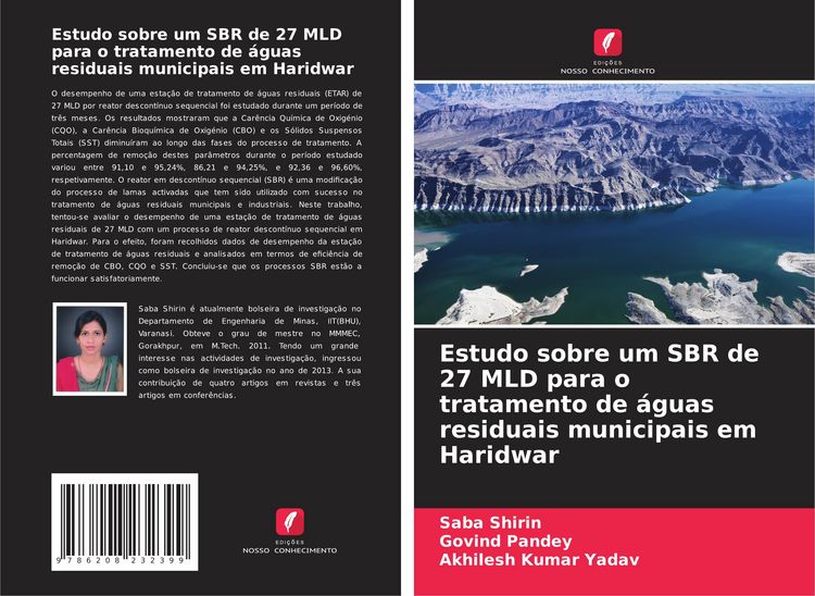 Produktbild: Estudo sobre um SBR de 27 MLD para o tratamento de &aacute;guas residuais municipais em Haridwar