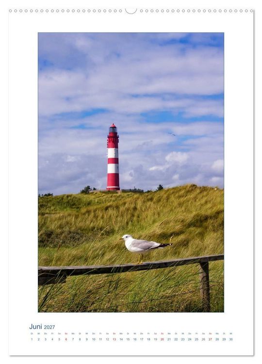 Produktbild: Insel Amrum - Friesische Impressionen (hochwertiger Premium Wandkalender 2027 DIN A2 hoch), Kunstdruck in Hochglanz