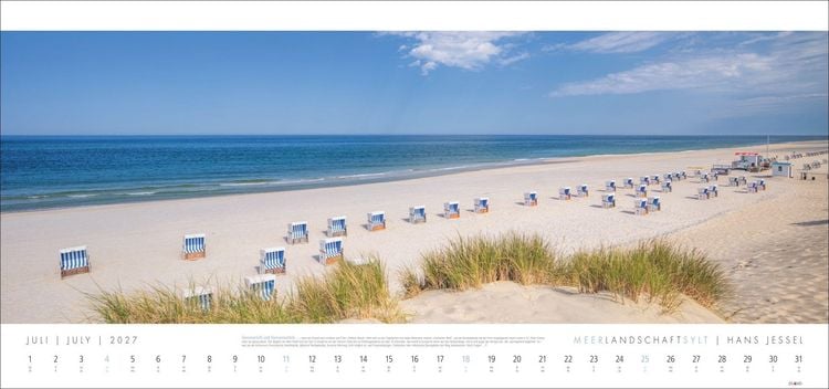 Produktbild: Meerlandschaft SYLT Kalender 2027 - Hans Jessel