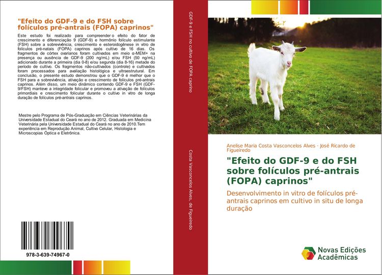 Produktbild: "Efeito do GDF-9 e do FSH sobre fol&iacute;culos pr&eacute;-antrais (FOPA) caprinos"