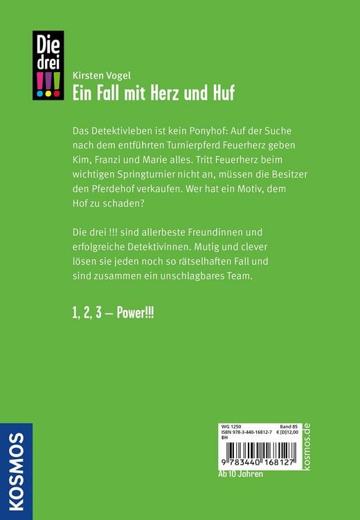 Produktbild: Die drei !!!, 85, Ein Fall mit Herz und Huf