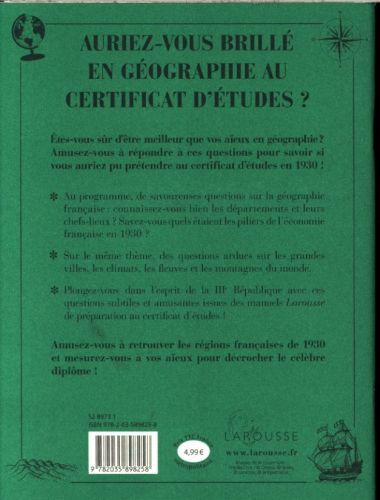 Produktbild: Auriez-Vous Brille En Geographie Au Certificat D'etudes ?