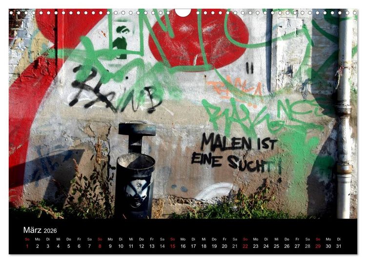 Produktbild: Grafitti 2026 (Wandkalender 2026 DIN A3 quer), CALVENDO Monatskalender