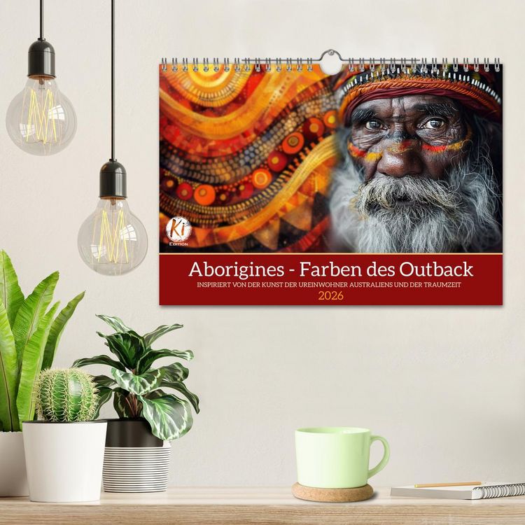 Produktbild: Aborigines - Farben des Outback (Wandkalender 2026 DIN A4 quer), CALVENDO Monatskalender