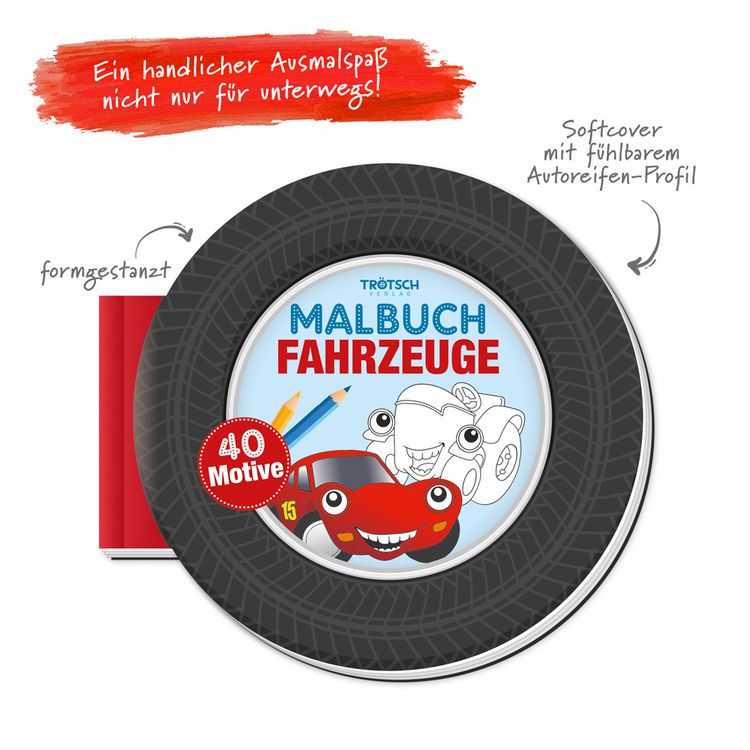 Produktbild: Tr&ouml;tsch Malbuch Fahrzeuge Malbuch