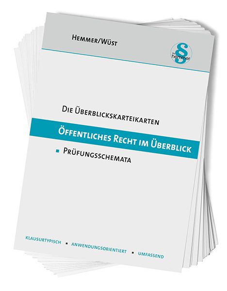 Produktbild: Die &Uuml;berblickskarteikarten &Ouml;ffentliches Recht im &Uuml;berblick