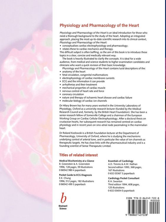 Produktbild: Physiology and Pharmacology of the Heart