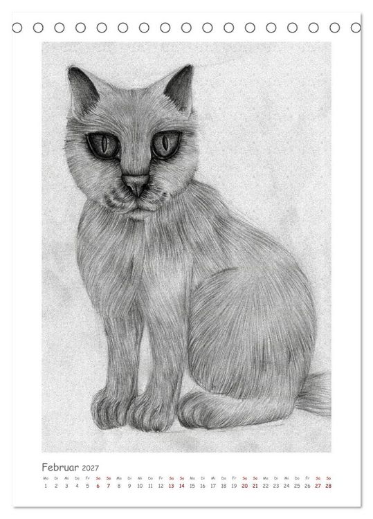 Produktbild: Die Sprache der Augen: Die Seele von Hund und Katze in handgemalten Portr&auml;ts (Tischkalender 2027 DIN A5 hoch), CALVENDO Monatskalender