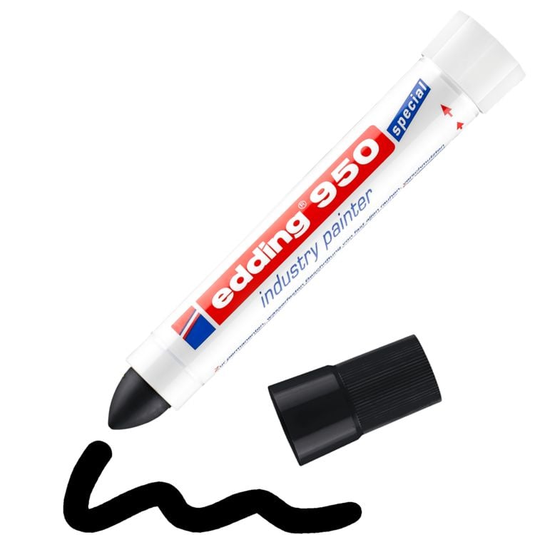 Produktbild: Edding 950 industry painter 4-950001 Industriemarker Schwarz wasserfest: Ja