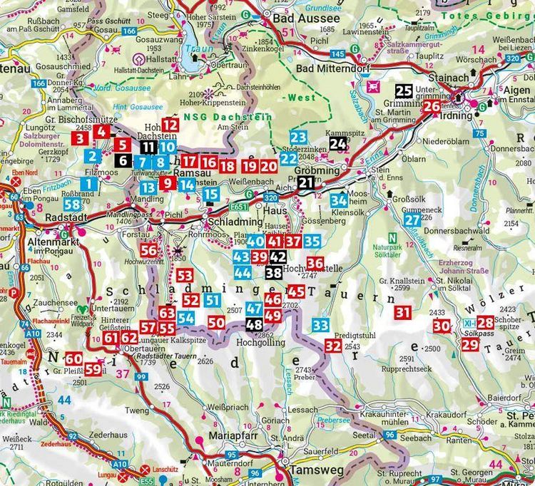 Produktbild: ROTHER Wanderf&uuml;hrer Dachstein-Tauern Ost: Bischofsm&uuml;tze bis S&ouml;lkpass. 63 Touren im Dachsteingebirge und in den Schladminger Tauern