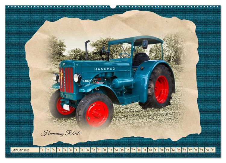 Produktbild: Hanomag Schlepper (Wandkalender 2026 DIN A2 quer), CALVENDO Monatskalender