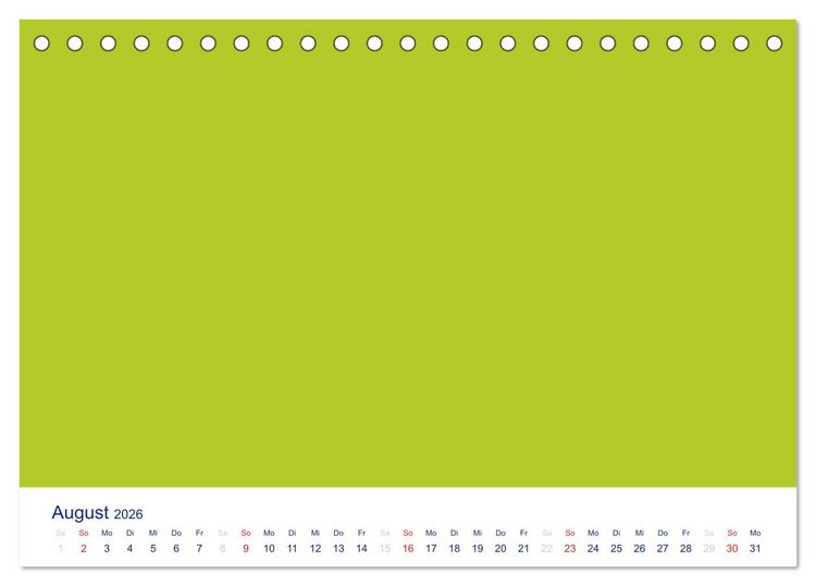 Produktbild: Farbiger Bastelkalender (Tischkalender 2026 DIN A5 quer), CALVENDO Monatskalender