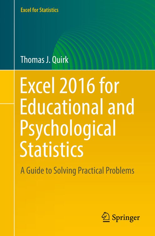 Produktbild: Excel 2016 for Educational and Psychological Statistics